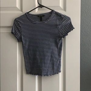 Forever 21 striped crop top